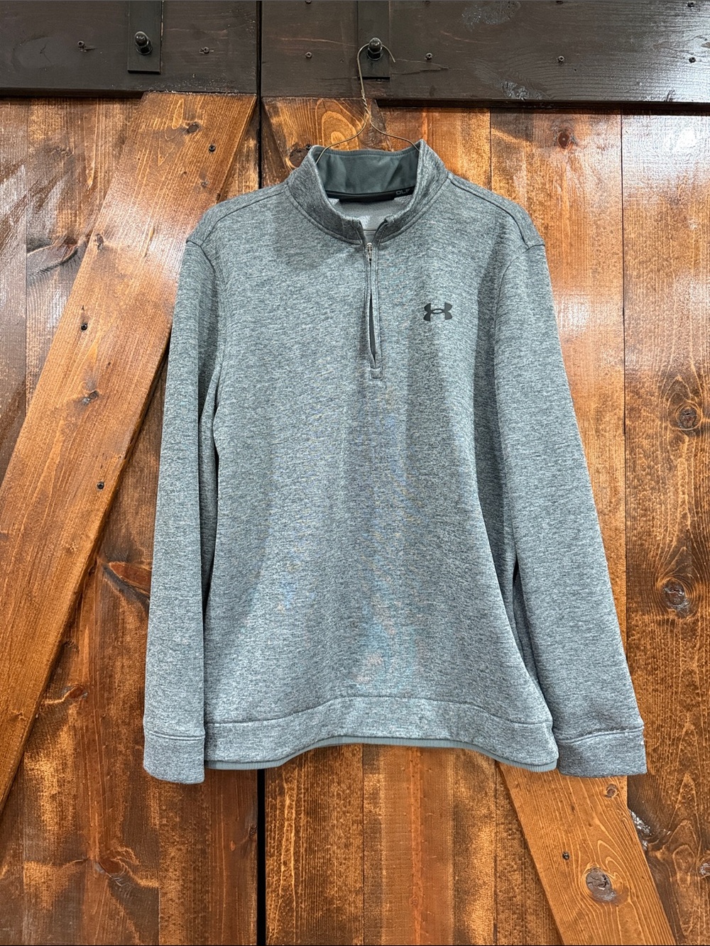 Under Armour Heather Gray Quarter-Zip Pullover